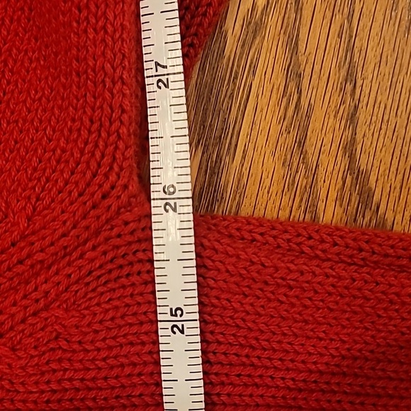 Land's End Direct Merchants Drifter Sweater mens Large red made in usa LOT F16 - Picture 6 of 7